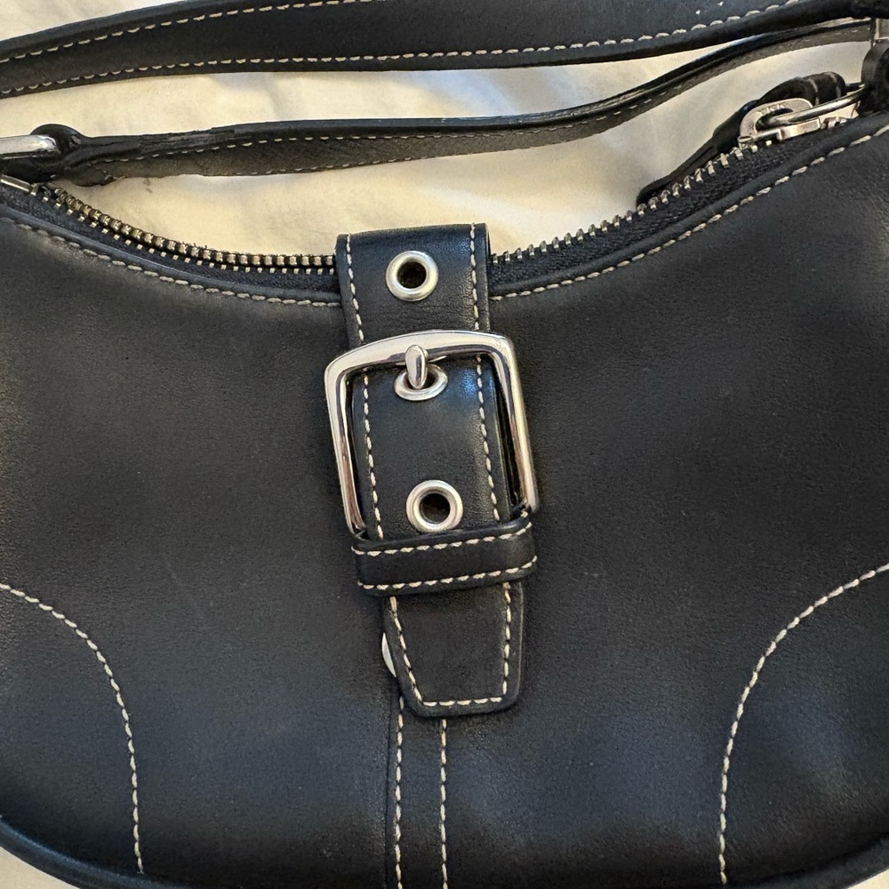 Coach Black Leather Mini Crossbody - Picture 2 of 5